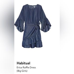 Habitual Eric Ruffle Dress, girls size 10